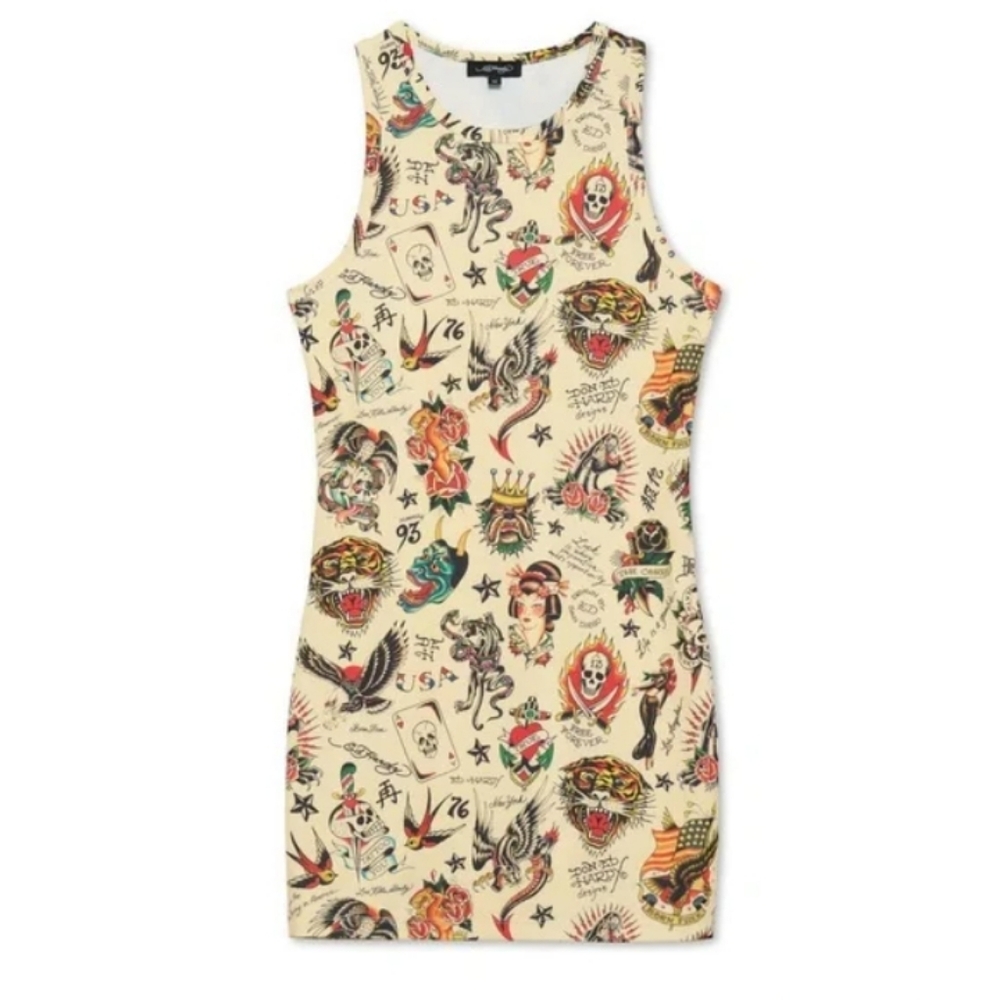 PREOWNED Ed Hardy Tank Dress